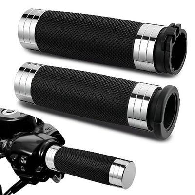 Amazicha 1'' Handlebar Grips, Cable Throttle Control Hand Grips Fit for Harley 1996-2017 Dyna (Except FXDLS), 1996-2007 Touring, 1996-Later XL, 2008-2013 XR, 2002-2017 VRSC