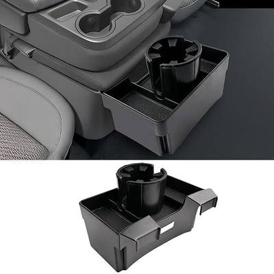 for 2019-2026 Silverado/Sierra 1500 & 2020-2026 Silverado/Sierra 2500/3500 Accessories(Split-Bench Folding Seat Only) Double Layer Center Console Hanging Organizer Box&Large Cup Holder