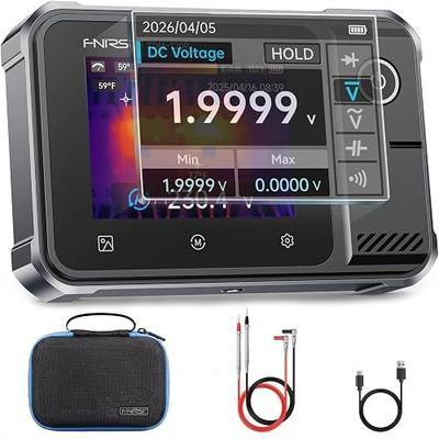 FNIRSI TDM-120P 2-in-1 Thermal Imaging Multimeter, 120x90 IR, -4°F–752°F | 19999 Counts Multimeter, 2.8" Touchscreen Thermal Camera, Hot/Cold Spot Tracking, USB-C Rechargeable for HVAC & Electrical