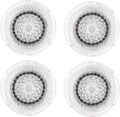 Clarsonic Sensitive Facial Cleansing Brush Head Replacement | Compatible with Clarisonic Mia 1, Mia 2, Mia Fit, Alpha Fit, Smart Profile Uplift, 4 Pack