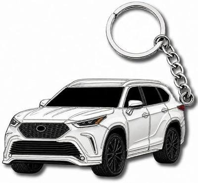 Highlander Metal Keychain - Key Chain Grand Highlander Accessories - SUV Car Gift for Owners