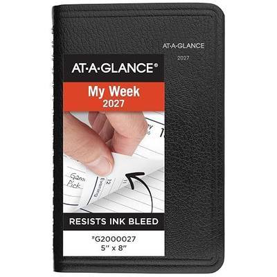 AT-A-GLANCE 2027 Appointment Book Planner, Weekly, 5" x 8", DayMinder, Black (G2000027)