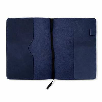 Blue Leather Journal Cover XXL – Handmade Refillable Notebook Holder with Pen Loop, Leather Writing Composition Notebook Cover for Office, Business & Gift Use 8.5 x 11