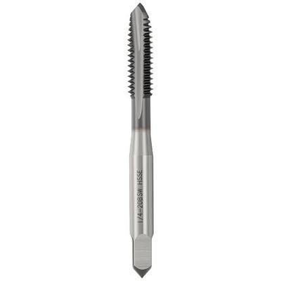 1/4-20 BSW Spiral Point Tap - M35 High Speed Steel Right Hand Thread Tap TICN Finish Screw Thread Milling Machine Taps Threading Tapping