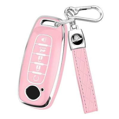MILD EAST for Nissan Key Fob Cover with Keychain | Fits for 2023 2024 2025 Rogue Pathfinder Versa Sentra Kicks Patrol Armada,Soft TPU Protection Key Shell