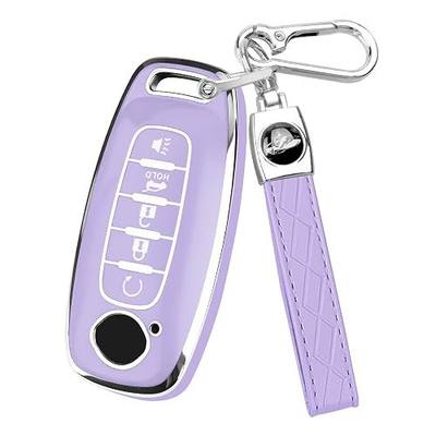 MILD EAST for Nissan Key Fob Cover with Keychain | Fits for 2023 2024 2025 Rogue Pathfinder Versa Sentra Kicks Patrol Armada,Soft TPU Protection Key Shell
