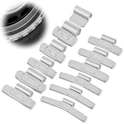 Fumete 108 Pcs Clip on Wheel Weights Assortment, 12 Sizes 5g-60g | 0.18-2.12 oz, Iron Tire Balancing Weights Kit for Cars, SUVs, Light Trucks, Garages and Tire Shops