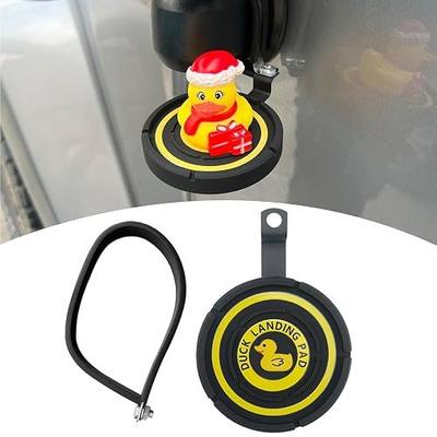 Duck Landing Pad for Jeep Wrangler JL/JLU JT 2018-2026,Duck Landing Zone | Rubber Duck Holder,Rearview Mirror Duck Mount Compatible with Jeep Wrangler JL/JLU JT