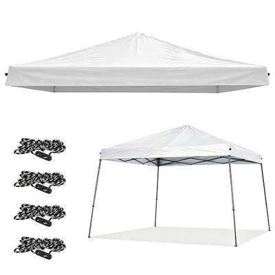Joramoy 8x8 Slant Leg Canopy Replacement Cover(White Top Only) | Compatible with Ozark Trail Leg Pop-up Tent Cover Waterproof & UV Protection Easy Setup for Outdoor Garden Beach Camping