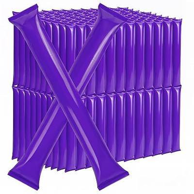ZenNex 240 Pack Thunder Sticks Cheering Sticks Solid Color Thicken Plastic PE Inflatable Noise Makers Individually Wrapped for Sports Football Parties and Celebrations