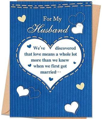 Fathers Day Card for Husband, Fathers Day Card Gift from wife, Father's Day Decoration for Husband