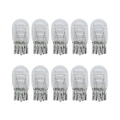 10PCS 7443 Car Brake Light Bulb, Waterproof Plug and Play Vehicle Tail Turn Signal Lamp, Shockproof Automotive Reverse Light Replacement, Universal for SUV RV Lorry (White)