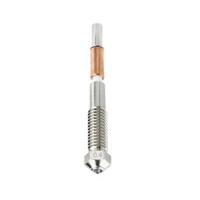 Bimetal Tungsten Carbide Nozzle 0.4mm for QIDI Plus 4 3D Printer, Less Brittle, High Thermal Conductivity Abrasion Resistance for Precision Additive Manufacturing