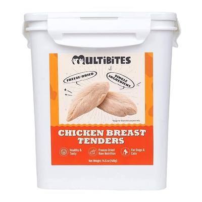 14.5oz Freeze Dried Chicken Breast for Dogs&Cats, Large Tub | Freeze Dried Chicken Dogs & Cats Treats for All Lift Stages. Single Ingredient Human Grade Freeze Dried Dog Training Treats