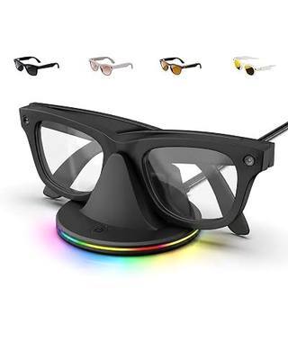 Charging Dock for Ray-Ban Meta & Oakley Meta HSTN Smart Glasses | 7-color RGB ambient light separate LED indicator USB-C fast charging slim design for bedroom office and travel use