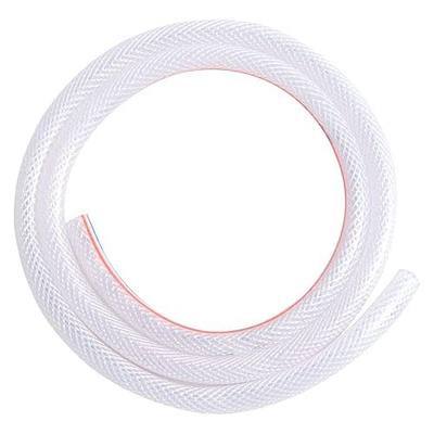 Ququyi 1/2" ID 3.28ft Braided Clear PVC Tubing, Heavy Duty Flexible Reinforced Vinyl Hose with Triple-Layer Construction, Transparent Water Discharge for Garden Aquarium Industrial Use