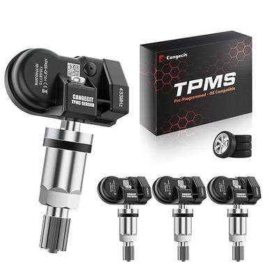 Pre-Programmed TPMS Sensor 433MHz for Chevrolet Silverado/GMC Sierra 1500 2500 3500 (2019-2025), Tahoe/Yukon/Escalade (2021-2025), Suburban (2020-2025), Replace OE 13598773, 13540603-4 Pack