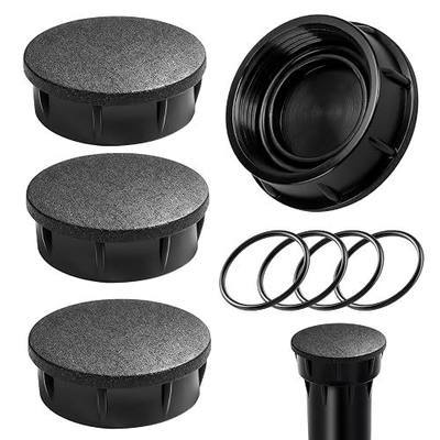 Sprinkler Head Cap 4 Pcs Compatible Hunter Pro Spray Sprinklers | Fits PROS-04/06/12, PRS30/40 nozzles. Rubber O-ring seals 70 PSI. Screw-on, no tape. Caps unused outlets.