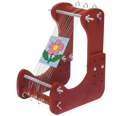 ZOLAOLA Adjustable Standing Bead Loom – Bead Loom Kit for Adults & Beginners with 4 Length Settings, Ergonomic Angled Design, Work Area 7.5"-10.5", for Jewelry Making, Bracelets, Necklaces & Crafts