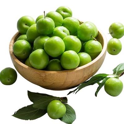 Fresh Green Sour Plums – Small Early Season, Tart & Crunchy, Unripe Plums, Erik (Goje Sabz), Perfect with Salt or Lemon, Fresh from California (1 LBS)
