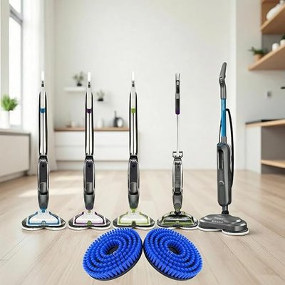 6Pcs 3897A 、20399 Mop Brush Pad Replacement for Bissell Spinwave Steam Mop | For 20393、23159、23157、3897A、3712 Professional Cleaning and Polishing for Deep Cleaning Hard Floors (2Brush+2Disposable Pad)