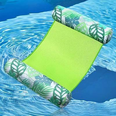 Lunmon Pool Floats Foam Hammock for Adults Large Non Inflatable Swim Noodles Bag Water Floating Bag Lounge Chairs PVC Bean Quick-Drying Mesh Fabric Fun Accessories Summer Beach Party