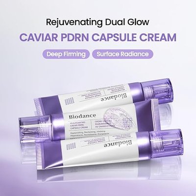 BIODANCE Rejuvenating Caviar PDRN Capsule Cream, Hydrating Face Moisturizer with Caviar Salmon DNA PDRN, Korean Skin Care, Self Care Gifts for Women | 1.69 fl. oz.