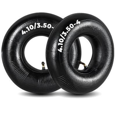 NATGAI 4.10/3.50-4 Inner Tube, Heavy-duty Replacement Tire Tube with TR-87 Bent Valve Stem 2 Pack, Fits 4" rim for Mowers, Wheelbarrow Tire, Hand Trucks, Garden Carts