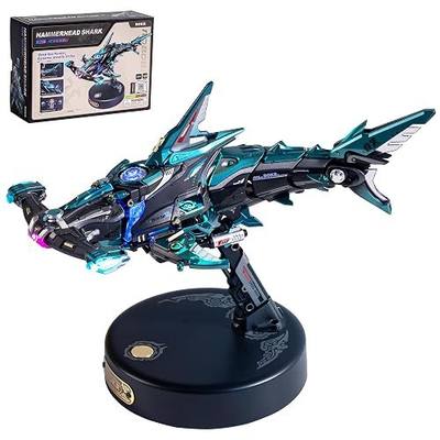 ROKR Hammerhead Shark 3D Puzzle for Adults, Mechanical Model Building Kit STEM Project, Unique Desk Decor DIY Craft for Teens(MI07)