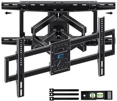 HOME VISION Full Motion TV Wall Mount for 37-90 Inch TVs up to 176 lbs | Fits 24" Wood Studs (8-24"), Heavy Duty Articulating TV Mount Brackets, Extendable Arm Swivel Tilt Level, Max 600x400mm VESA