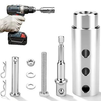 Trailer Jack Drill Adapter, Stainless Steel, Heavy Duty Trailer Jack Adapter, 1 Inch Jack Drive Shaft Adapter for RV, Camper, Boat Trailer, Dump Trailer, Utility Trailer Setup