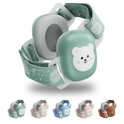 Floriogra Baby Headphones for Noise - Infant Ear Muffs Noise Protection - CE & ANSI Certified - Babies Noise Cancelling Headphones - Baby Ear Protection for 3 Months to 4 Years(green)