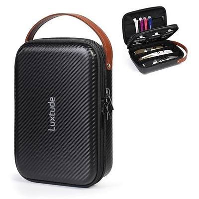 Luxtude Hair Clipper Case, Hard Barber Travel Case for Trimmers, Guards & Accessories, Fits Wahl, Andis, Hatteker, Oneisal Grooming Tools (Case Only)