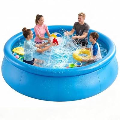 10 FT x 30 in Round Inflatable Swimming Pool, Large Round Inflatable Pool for Adults Summer Water Party Backyard Outdoor Pool