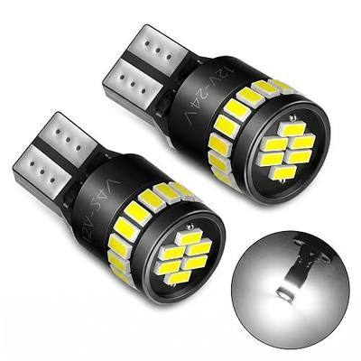 2 PCS Car LED Width Lights, Super Bright T10 7020 SMD License Plate Bulb, 12V 3W Replacement, Universal for Cars Trucks SUVs (White)
