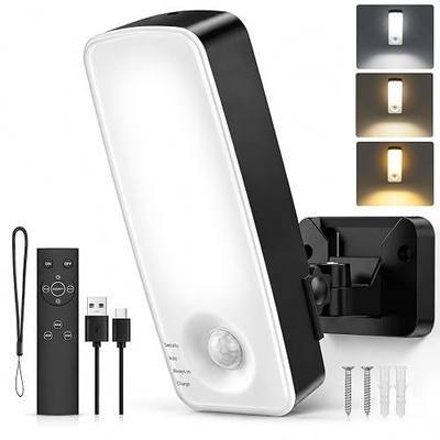 vighep Battery Motion Sensor Light Outdoor, 10000mAh Rechargeable Wall Light with Remote, 3 Modes Wireless Security Light, 3CCT Dimmable, IP65 Waterproof for Garage Side Door Porch Shed