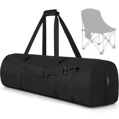 36 Inch Camping Chair Replacement Bag, Heavy Duty Foldable Carrying Bag with Zippered and Adjustable Shoulder Strap for Travel, Storage for Folding Chairs, Tripods, Tents & Outdoor Gear