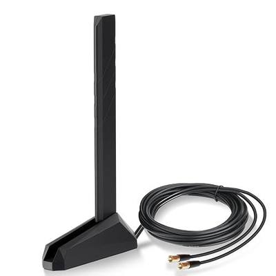 Eightwood WiFi 7 Gaming PC Motherboard Antenna, Tri-Band, Push-On Connector | Magnetic Base Antenna for ASUS ROG Strix, TUF Gaming, ROG Crosshair, ProArt, Prime Series WiFi 7 Motherboards