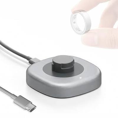 Smart Ring Charger Compatible with Ou-ra Ring 4, Fast Charging Dock and Type-C Cable (Size 10)