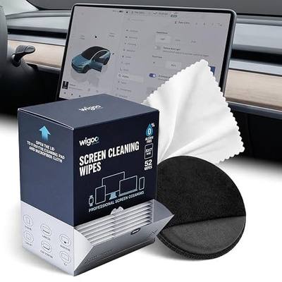 Wigoo Car Screen Cleaner Kit for Tesla/BMW Display, Computer, Laptop, Phone | Soft Fabric; Alcohol-Free; Odorless