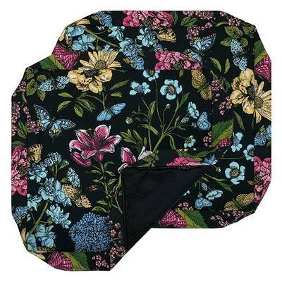 FUNHOME Outdoor Seat Cushion Cover Replacement,20 x 20 x 4 Inch,Water-Reisistant Outdoor Cushion Covers for Patio Furniture Anti-Slip Seat Slicovers for Garden Wicker Chair, 2 Pack,Butterfly Black