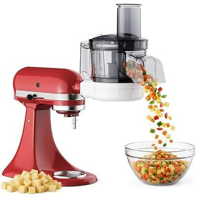 Food Processor Attachment for KitchenAid, 5-in-1 Food Chopper & Dicer with Dicing, Sauce Discs, Slicing, Shredding, Strip Cutting and Storage Box by CoolCook
