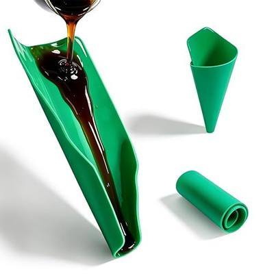 Upgraded 3rd Gen Flexible Oil Drain Funnel, Spill Free Form a Funnel | Multi-Purpose Foldable Oil Change Tool, Reusable Oil Filter Funnel for Car Motorcycle Truck Lawnmower Snowplow