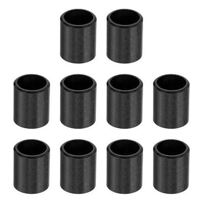 uxcell 10Pcs Sleeve Bearing Plastic Bushings ID 8mm x OD 10mm x Length 12mm POM Wrapped Oilless Bushing, Black