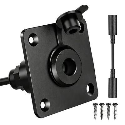 EyGde Starlink Mini Wall Socket Passthrough for RV, Aluminum DC 5.5 x 2.1 Female Power Port, Bulkhead Panel Mount for RV, Campervan, Caravan, Motorhome & Battery Box (1PCS-SQ)