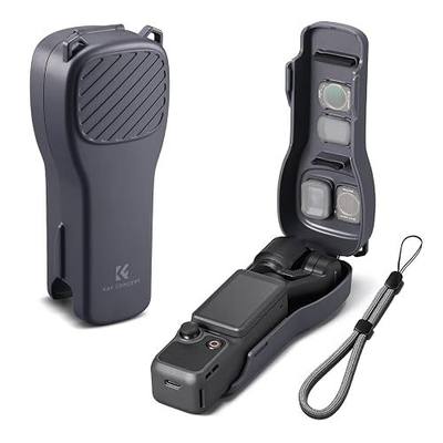 K&F CONCEPT Protective Case Compatible with DJI Osmo Pocket 4 & Pocket 3 | Hard Shell Carry Case with Built-in Filter Storage, PC Protective Cover with Soft Lining, Travel Storage Case, PT61