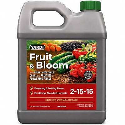 Yardi Fruit & Bloom Fertilizer 32oz High Phosphorus NPK 2-15-15 Liquid | Boost vibrant blooms & maximize fruit yield with Yardi's potent, easy-absorb formula for lush, healthy growth!