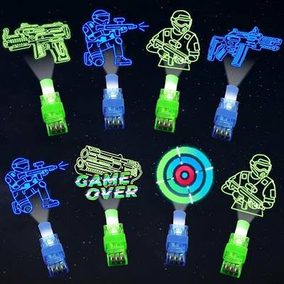 36Pcs Neon Laser Tag LED Finger Lights Laser Tag Party Favors Glow in the Dark Light Up Finger Lights Gaming Theme Toys Bulk for Shooting Game Birthday Party Goodie Bag Stuffer Classroom Prizes Gifts