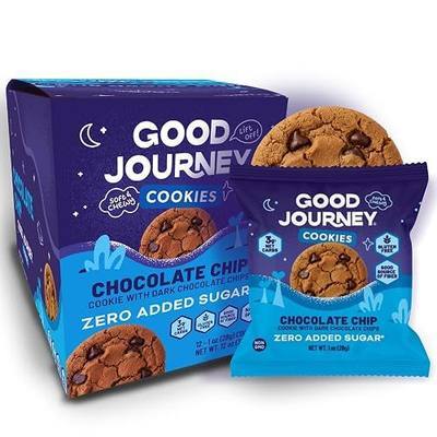 Good Journey Soft Chocolate Chip Cookies - 12 cookies | low carb, keto, gluten-free cookies