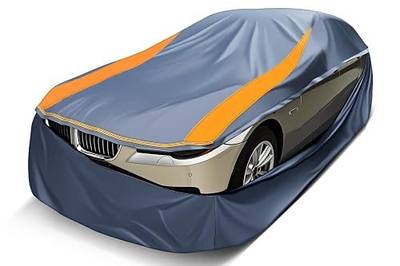 Full Enclosed Truck Cover Waterproof All Weather fit Length 212-226 inches | waterproof fabric with 600N tear resistance, 6000Pa water resistance with reflective strips